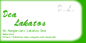dea lakatos business card